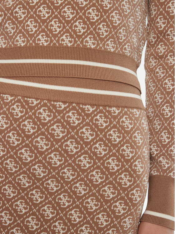 Guess Guess Spódnica ołówkowa W4BD53 Z37K0 Beżowy Regular Fit