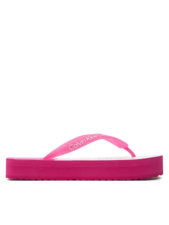 Flip flop Calvin Klein Jeans Beach Sandal Flatform Monologo YW0YW01617 Roz