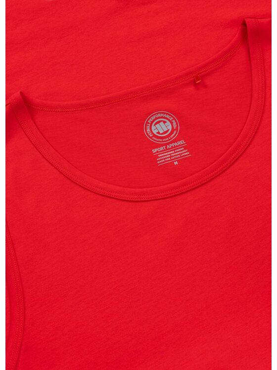 PITBULL PITBULL Tank top Coolmax SCOTT Czerwony Regular Fit