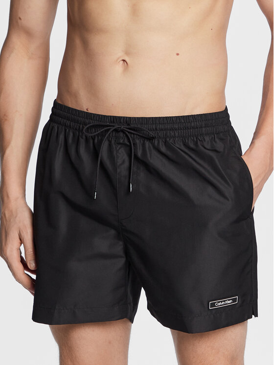 Calvin Klein Swimwear Kopalne hlače KM0KM00812 Črna Regular Fit