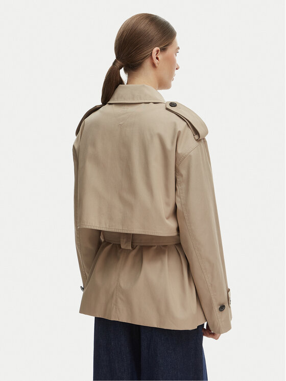Tommy Hilfiger Tommy Hilfiger Trench WW0WW49586 Bež Relaxed Fit