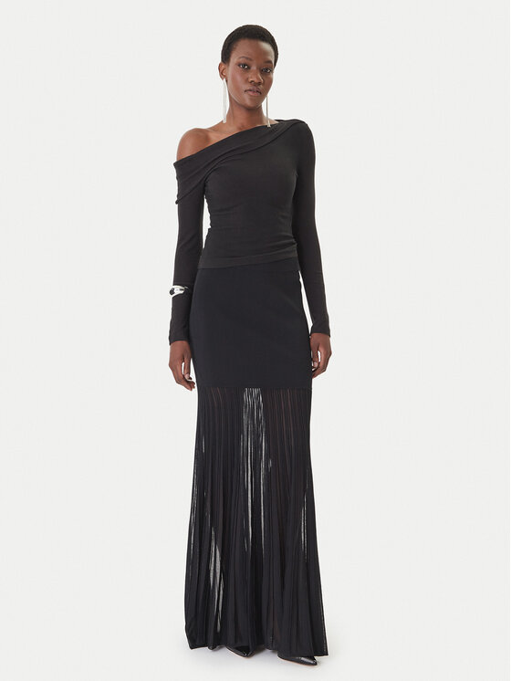 MICHAEL Michael Kors MICHAEL Michael Kors Maxi sukně MS670LHBFD Černá Slim Fit