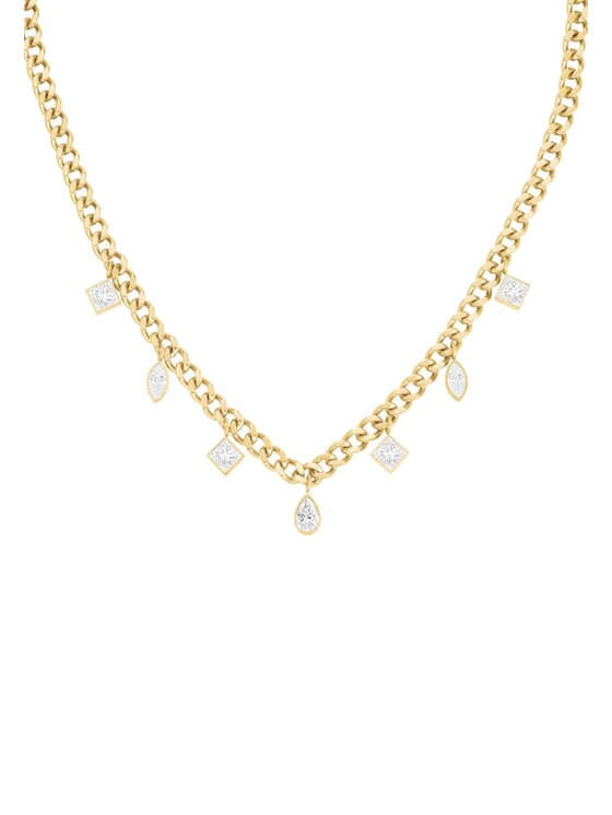 Rosefield Rosefield Naszyjnik Playful Diamonds Złoty