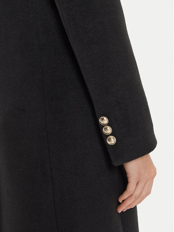 Maryley Maryley Παλτό μεταβατικό 24IB810/15NE Μαύρο Regular Fit