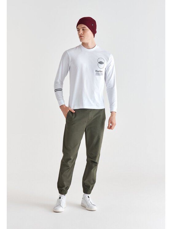 Pako Lorente Pako Lorente Longsleeve M21WF-TL-049 Biały Classic Fit