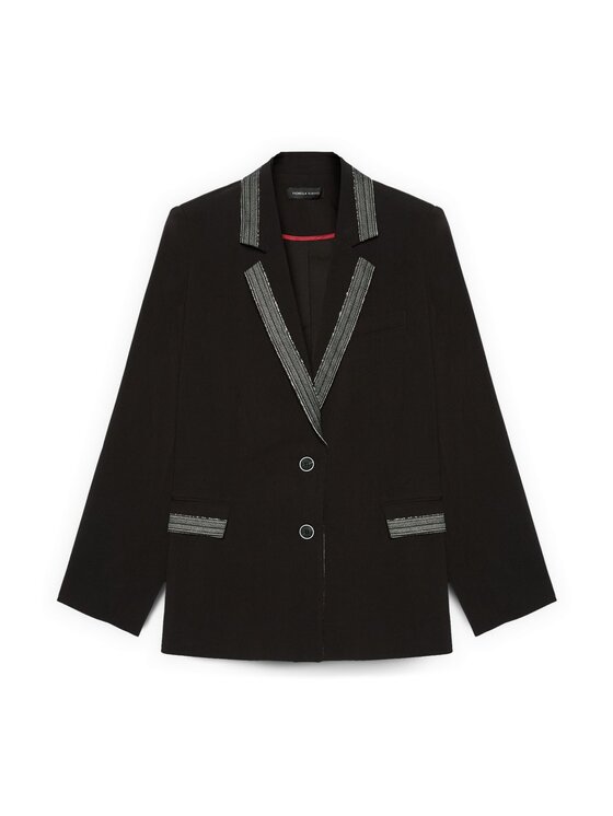 Fiorella Rubino Fiorella Rubino Giacca outdoor Q548T000233N033 Nero A-Line Fit