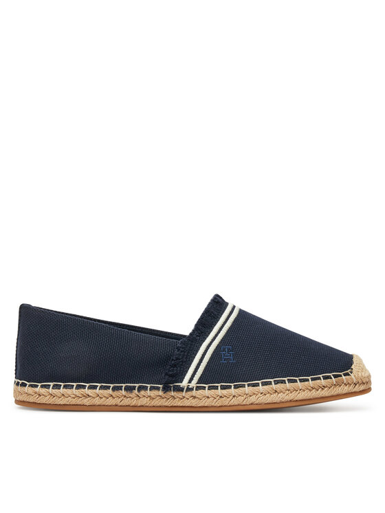 Espadrile Tommy Hilfiger Fringe Canvas Closed Espadrille FW0FW08881 Bleumarin