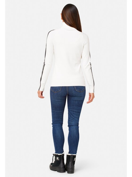 KRIMSON KLOVER KRIMSON KLOVER Sweter Annika Biały Regular Fit