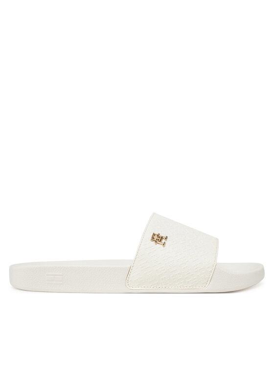 Tommy Hilfiger Šľapky Th Monogram Poolside FW0FW08525 Biela