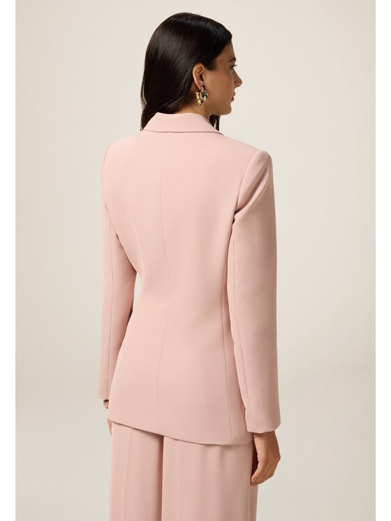 Oltre Oltre Giacca da abito Q791R104578N006 Rosa Baggy Fit