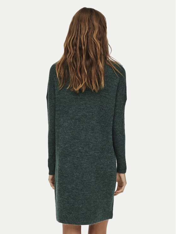 ONLY ONLY Pletena obleka Jana 15140166 Zelena Loose Fit