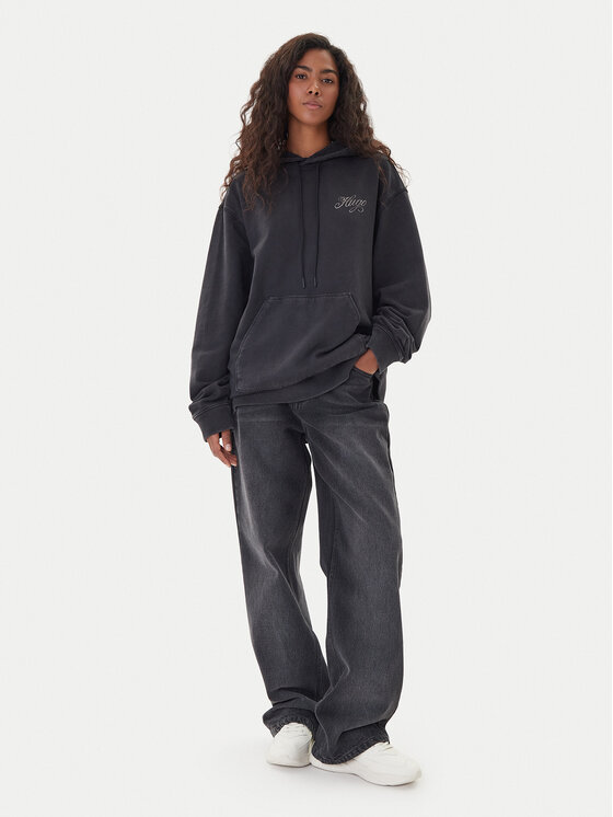 HUGO HUGO Mikina Dejandra 50547955 Šedá Oversize