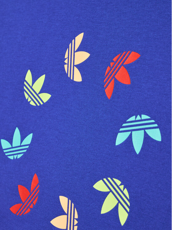 T-shirt adicolor Cropped HE4775 Blu Relaxed Fit