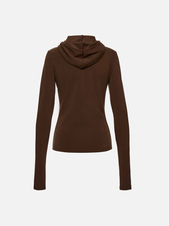 La Mania La Mania Felpa MANDIE Marrone scuro Basic Fit