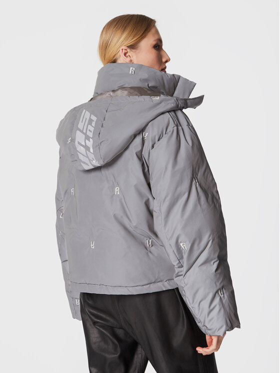 ROTATE ROTATE Kurtka zimowa Padded Quilt RT2096 Szary Regular Fit