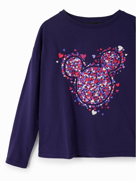 Desigual Desigual Bluzka 23WGTK16 Niebieski Regular Fit