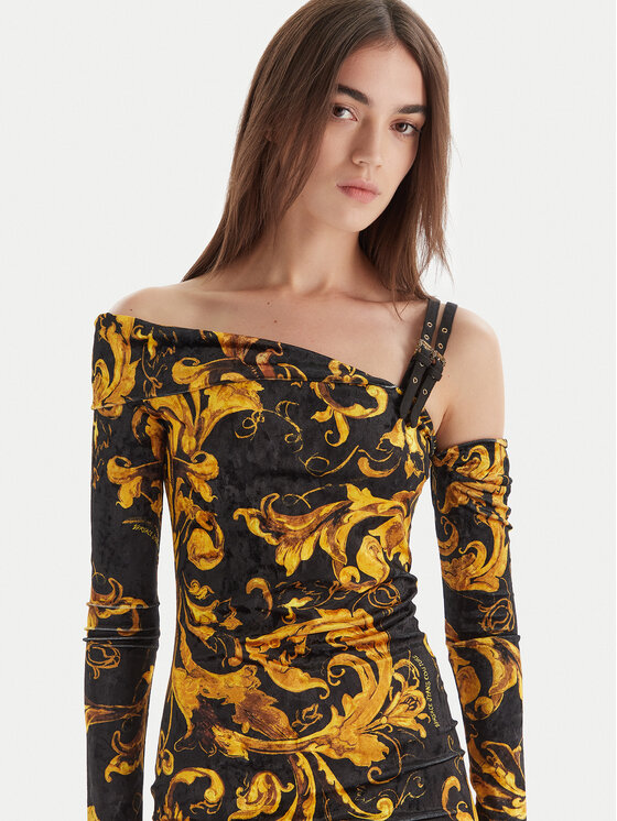 Versace Jeans Couture Versace Jeans Couture Коктейлна рокля 79HAO974 JS508 Черен Slim Fit