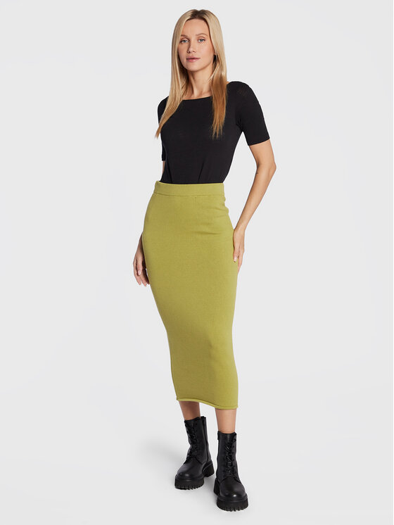 Glamorous Glamorous Fustă tip creion CA0324 Verde Slim Fit