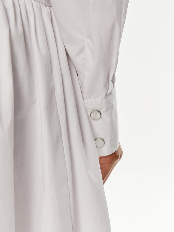 PINKO Pinko Rochie tip cămașă Hazzard 103630 A1X8 Alb Regular Fit