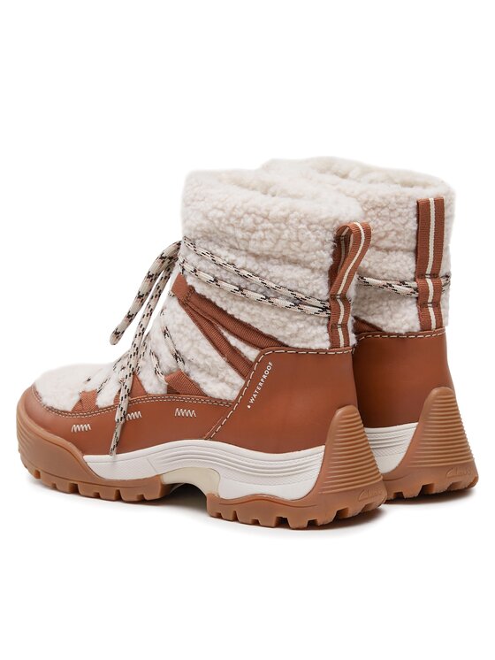 Clarks Clarks Μποτάκια Althike Up Wp 261734084 Μπεζ