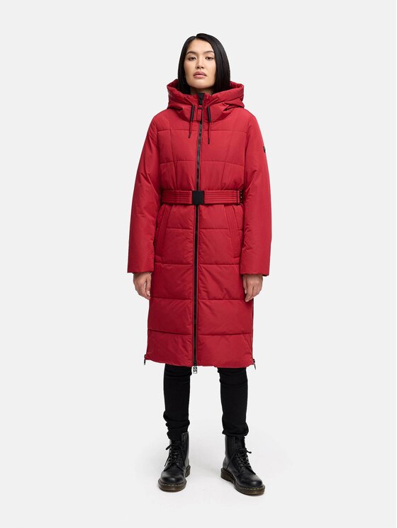 Navahoo Navahoo Kurtka zimowa Herbstnebel Czerwony Regular Fit