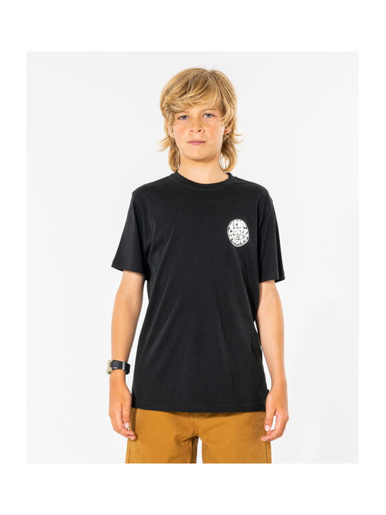 Rip Curl Rip Curl T-Shirt Wetsuit Icon Tee -Kids Czarny Standard Fit