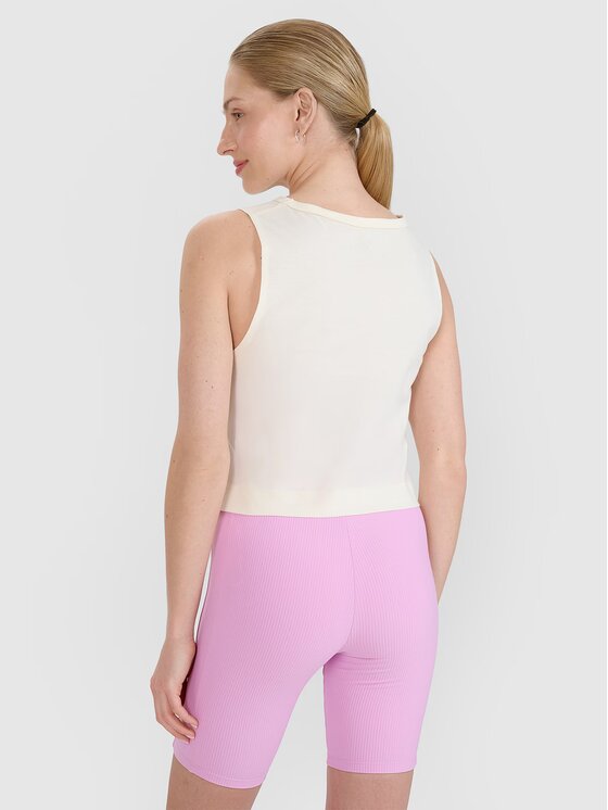 4F 4F Top 4FWSS25TSLEF118-11S Biela Regular Fit