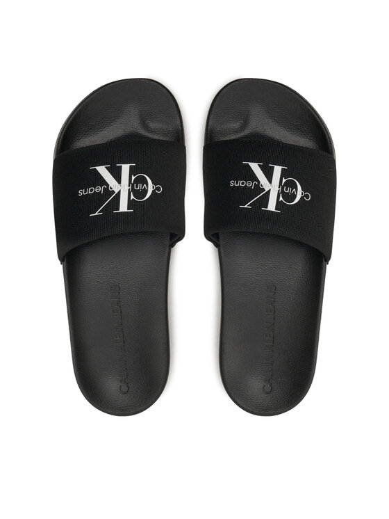 Calvin Klein Jeans Calvin Klein Jeans Klapki Slide Monogram Wn YW0YW01835 Czarny