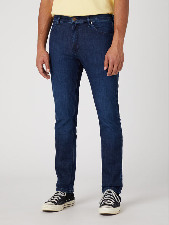 Wrangler Wrangler Jeansy Larston W18S74Y88 112331092 Granatowy Slim Taper Fit