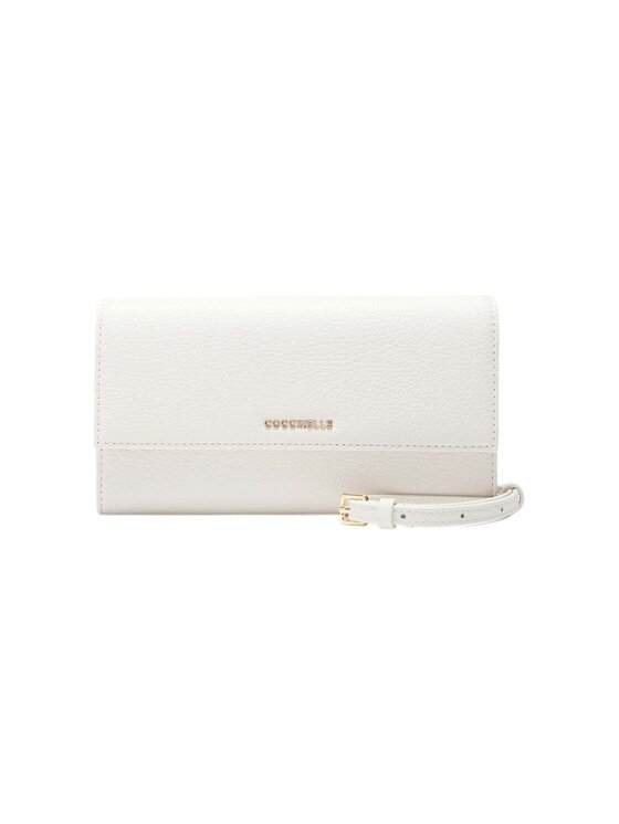 Coccinelle Coccinelle Portafoglio METALLIC S24 Bianco