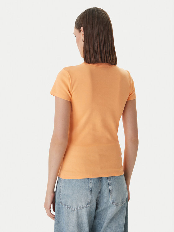 HUGO HUGO Tricou Easy 50523924 Portocaliu Slim Fit