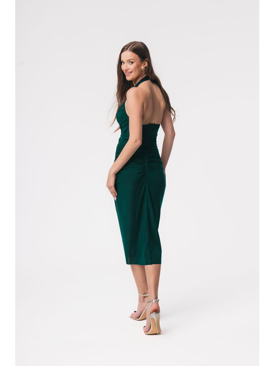 Aurora Aurora Sukienka koktajlowa Layla Zielony Feminine Fit