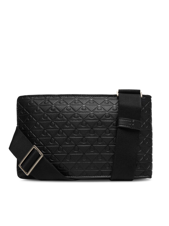 Calvin Klein Calvin Klein Geantă crossover Emblem Aop Emboss Square Sling LV04D3277G Negru