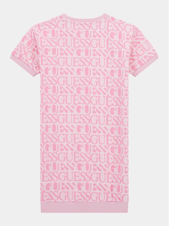 Guess Kids Guess Kids Sukienka 176175 Różowy Classic Fit