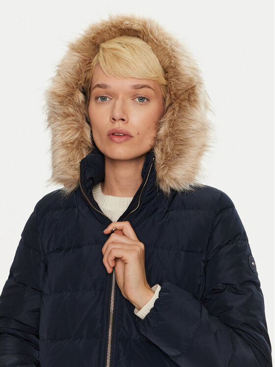 Tommy Hilfiger Tommy Hilfiger Vatovaná bunda Heritage WW0WW43234 Tmavomodrá Regular Fit