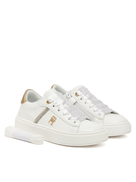 Tommy Hilfiger Tommy Hilfiger Tenisice Low Cut Lace UP T4A9-33933-0206X048 Bijela