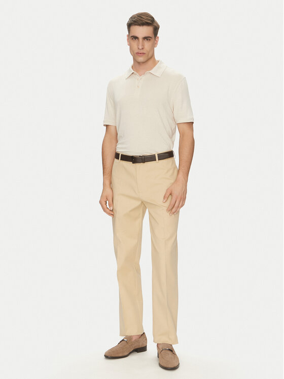 Marciano Guess Marciano Guess Тениска с яка и копчета 5GHP01 6315A Бежов Regular Fit