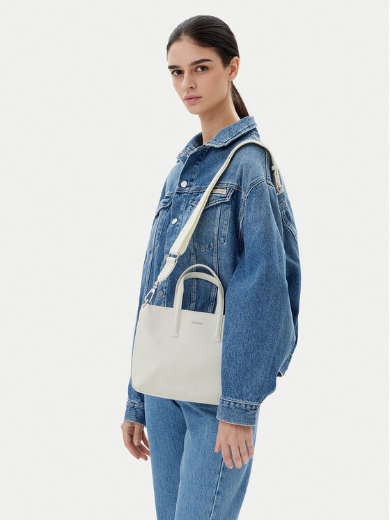 Calvin Klein Calvin Klein Torebka Ck Must Small Tote K60K612904 Écru
