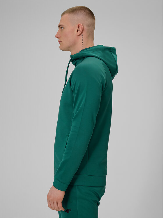 4F 4F Bluza TRAINING CLUB Zielony Regular Fit