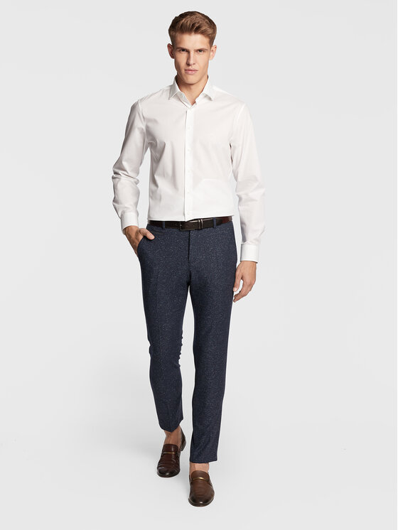 Michael Kors Michael Kors Πουκάμισο MD0MD90435 Λευκό Modern Fit