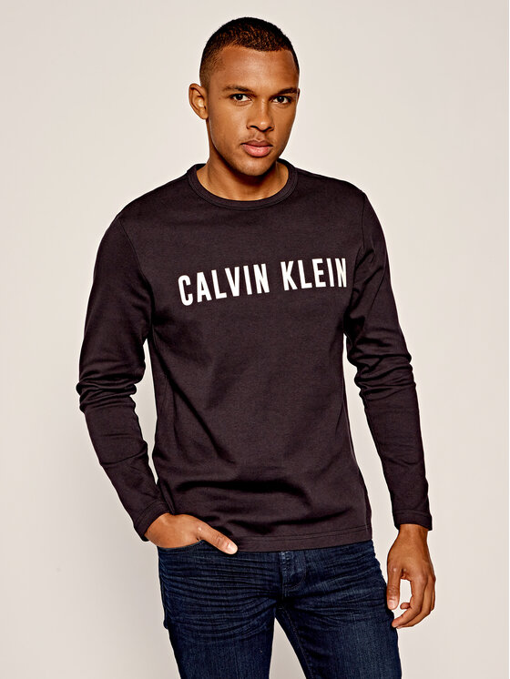 calvin klein performance tonal logo crew sweatshirt