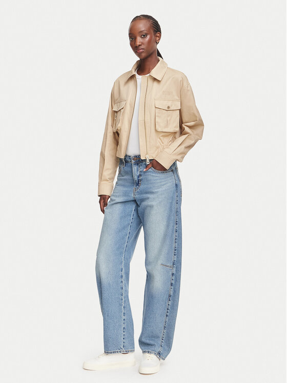 Guess Guess Демісезонна куртка W6YL20 W2910 Бежевий Regular Fit