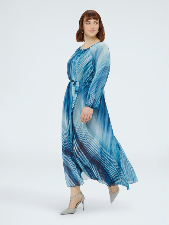 Fiorella Rubino Fiorella Rubino Sukienka wieczorowa 7066L101271N0Z4 Niebieski A-Line Fit