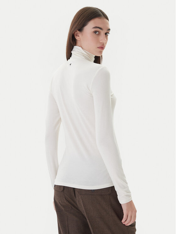 Weekend Max Mara Weekend Max Mara Krekls ar augstu apkakli Multif 2525946022 Écru Slim Fit
