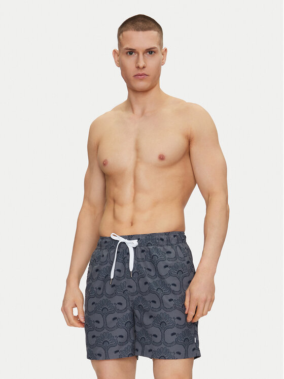 Resteröds Resteröds Szorty kąpielowe Willy 55251 6460 Szary Regular Fit