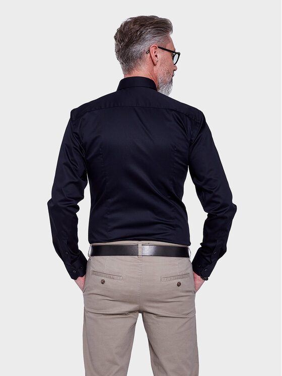 VILLARO VILLARO Koszula 011DLREGULAR Granatowy Regular Fit