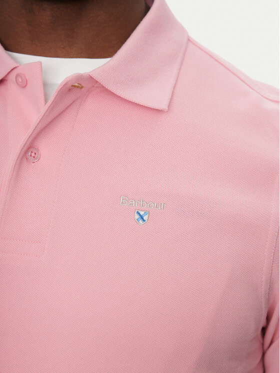 Barbour Barbour Polo Original Sport MML0358PI51 Różowy Tailored Fit