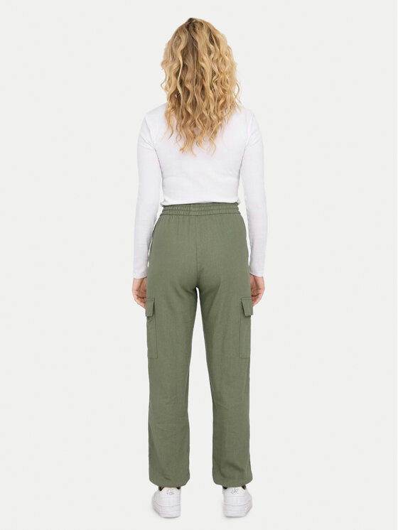 ONLY ONLY Pantaloni trening Caro 15310987 Verde Cargo Fit