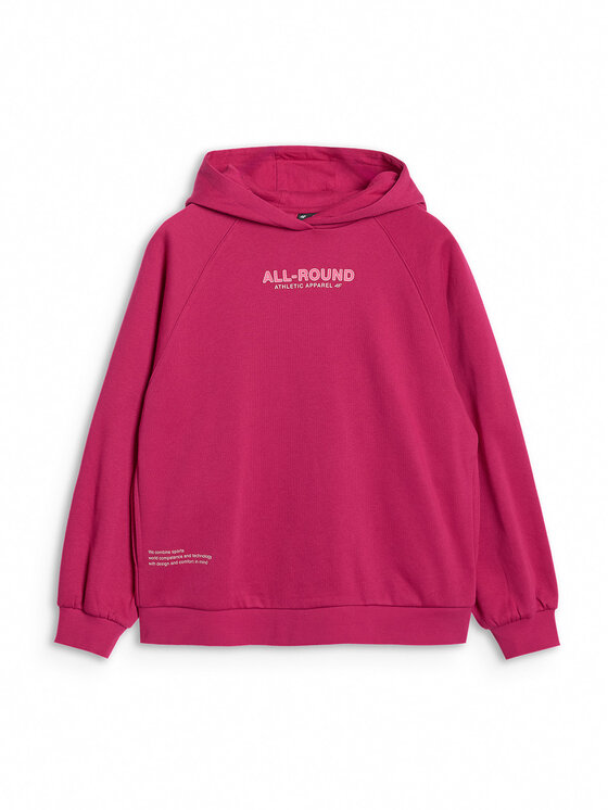 4F 4F Bluza BASIC+ Różowy Oversize