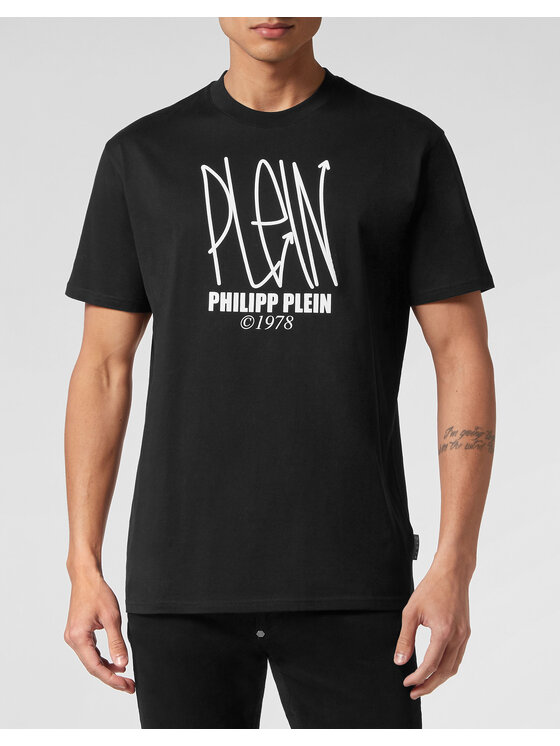 PHILIPP PLEIN PHILIPP PLEIN T-Shirt 1207 Czarny Regular Fit